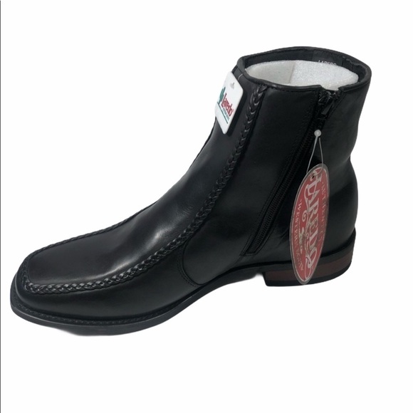 Laredo Men’s Braided Moc Toe 7” Leather Boots - Picture 2 of 10